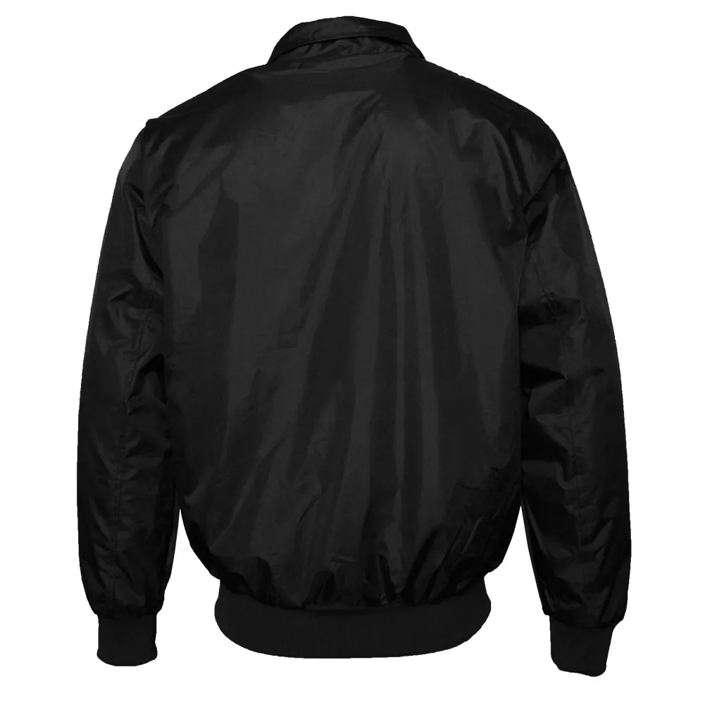 Original Deluxe Men's Fleece Lined Hand Pocket Zip Up Lightweight Jacket