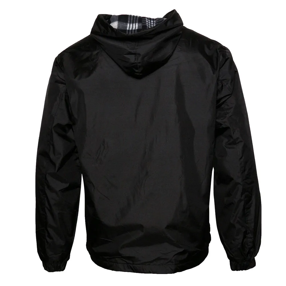 Original Deluxe Men's Fleece Lined Hand Pocket Zip Up Lightweight Jacket