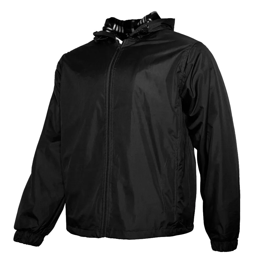 Original Deluxe Men's Fleece Lined Hand Pocket Zip Up Lightweight Jacket