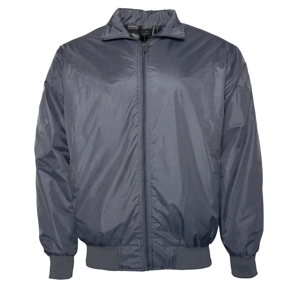 Original Deluxe Men's Fleece Lined Hand Pocket Zip Up Lightweight Jacket