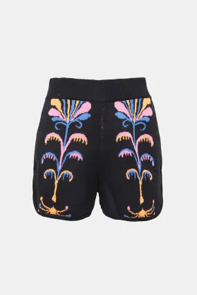 paul yore knitted tulip shorts