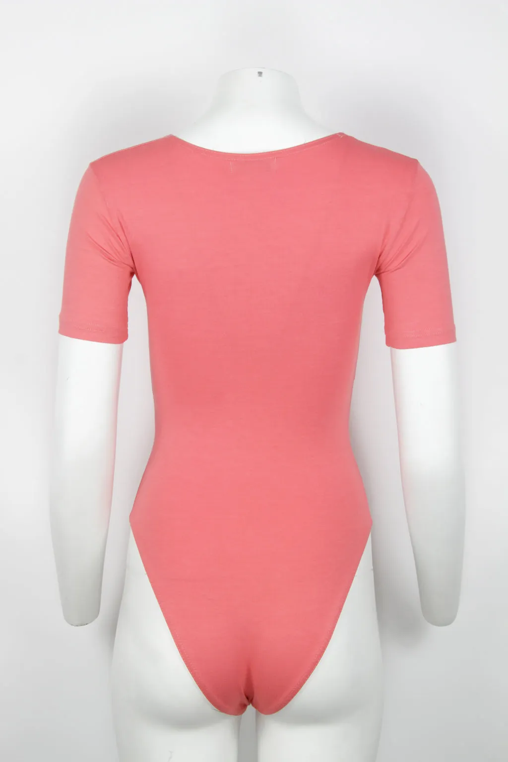 Peach short sleeve bodysuit - S