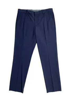 Perry Ellis Portfolio Mens Modern Fit  Dress Pants Navy Blue 40 x 32