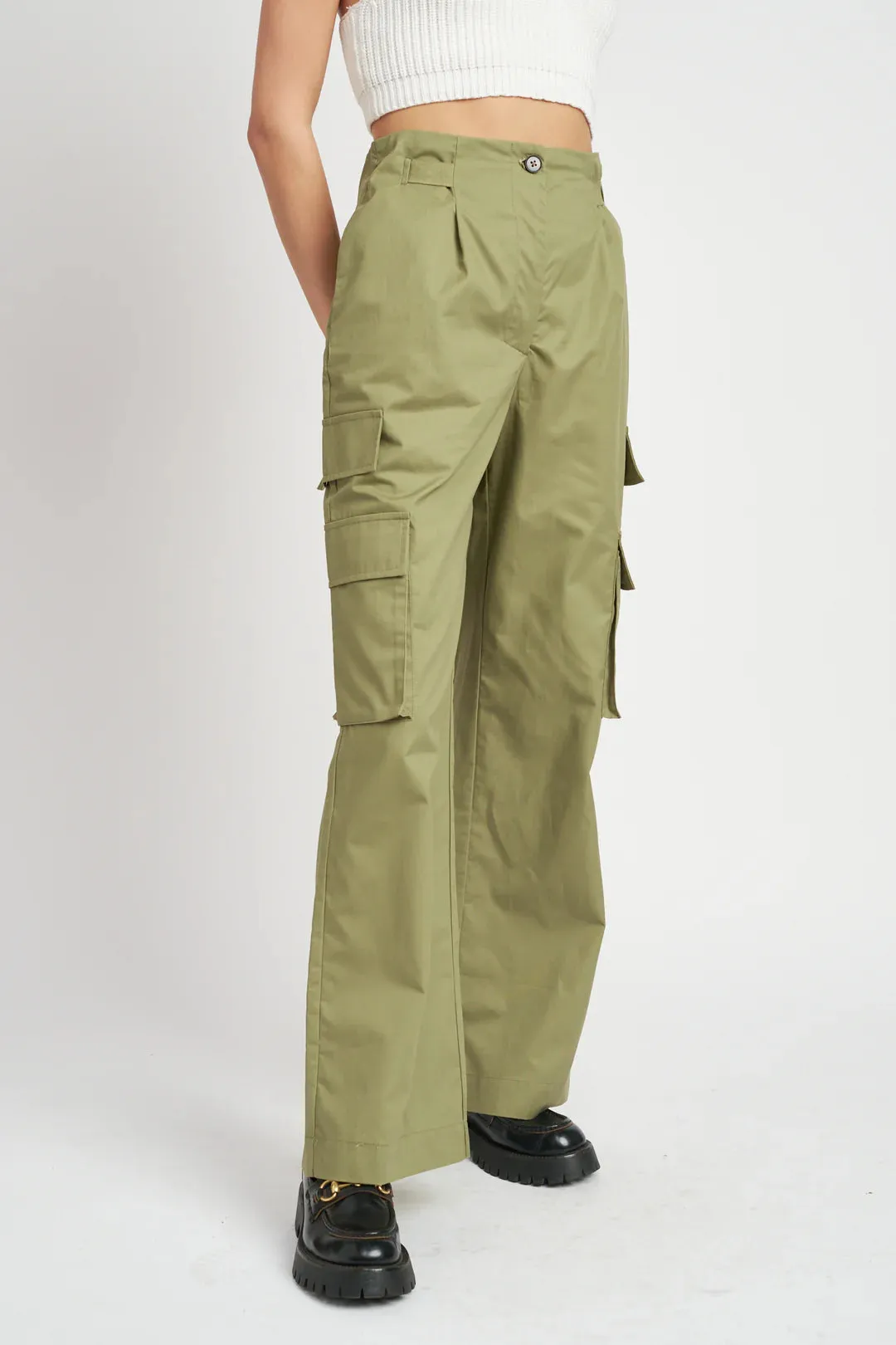 Pleated Cargo Pant