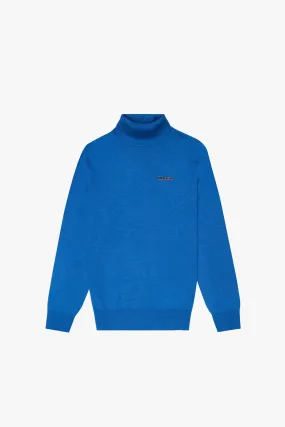 "PRESTANZA" BLUE TURTLE NECK