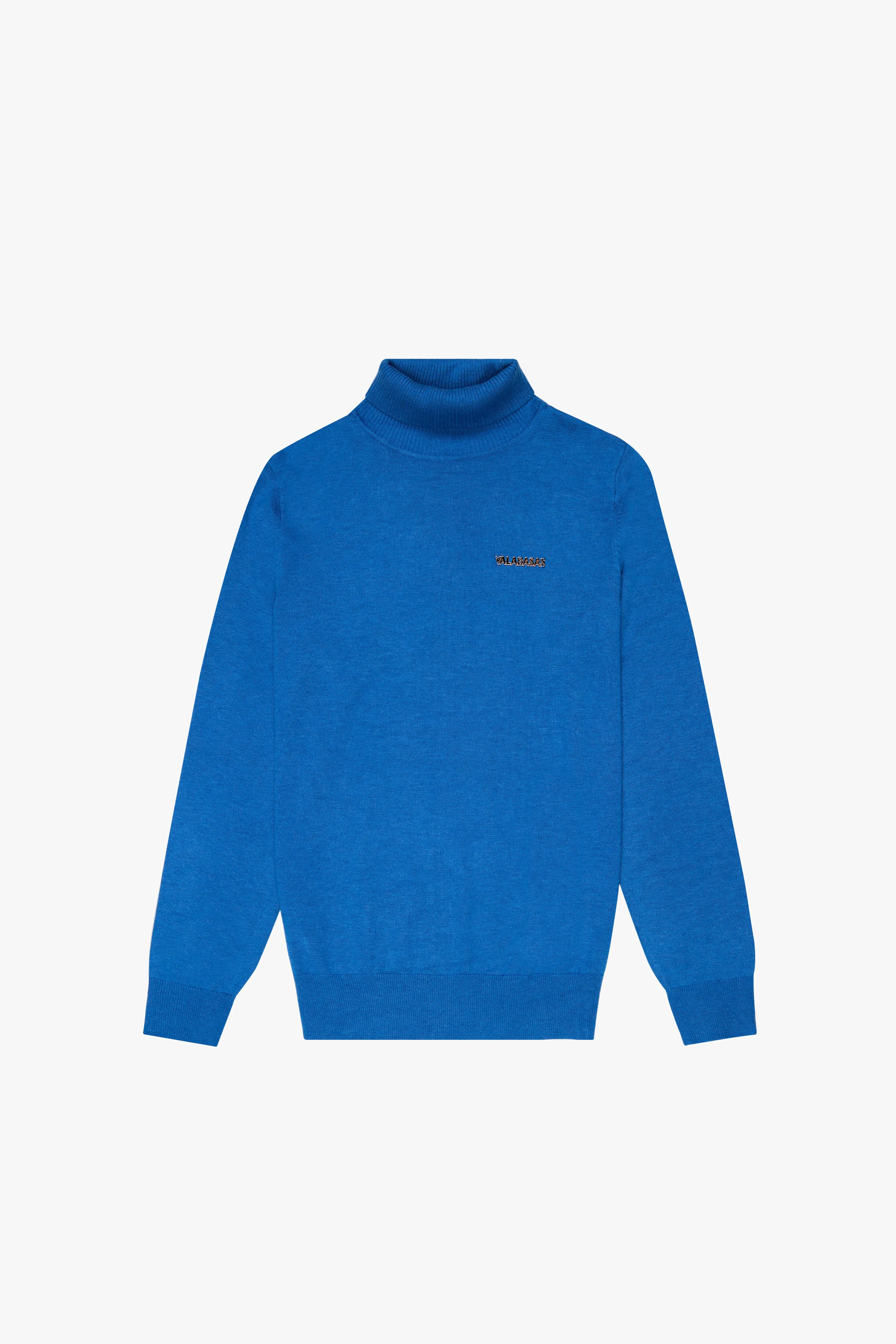 "PRESTANZA" BLUE TURTLE NECK