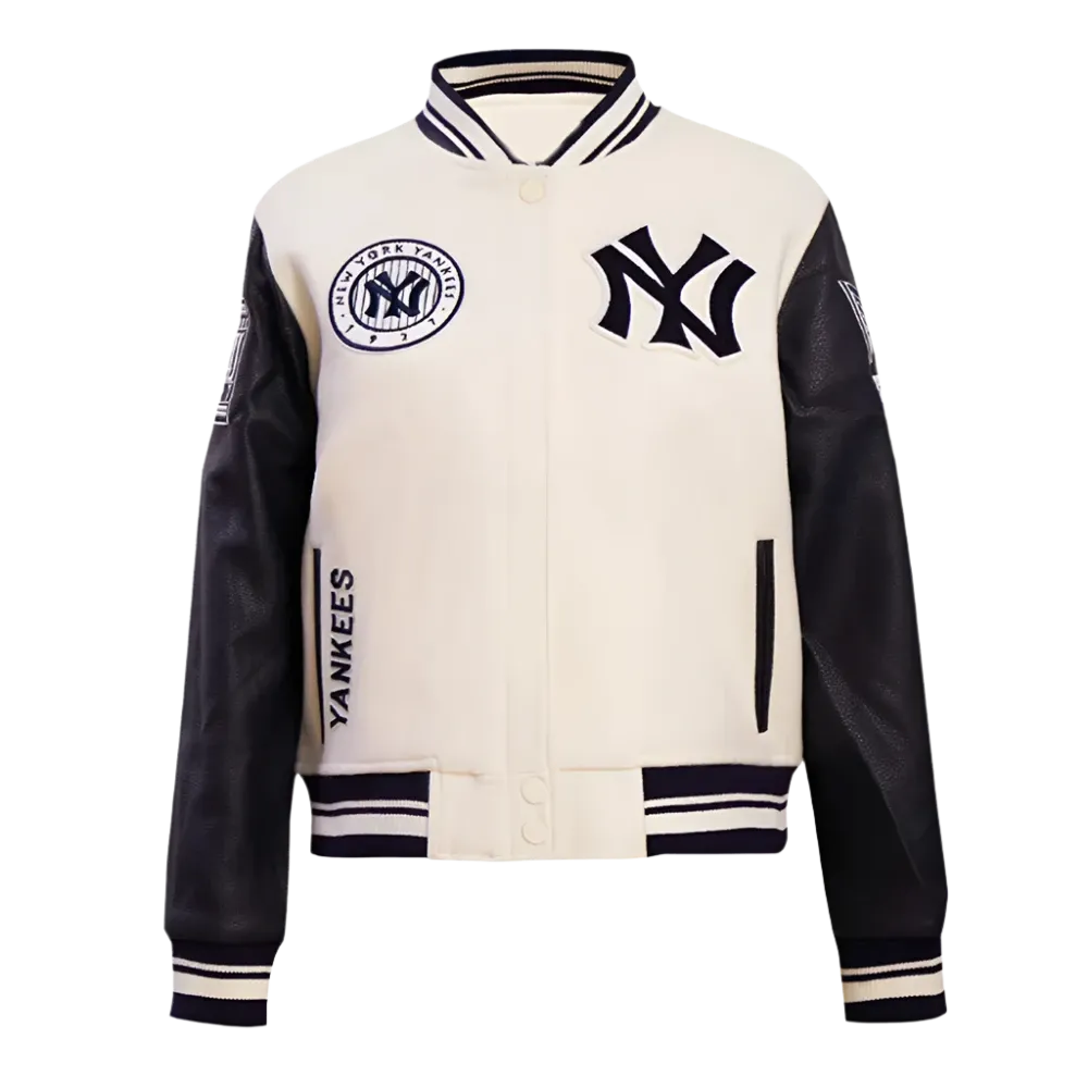 Retro Classic Rib New York Yankees Varsity Jacket