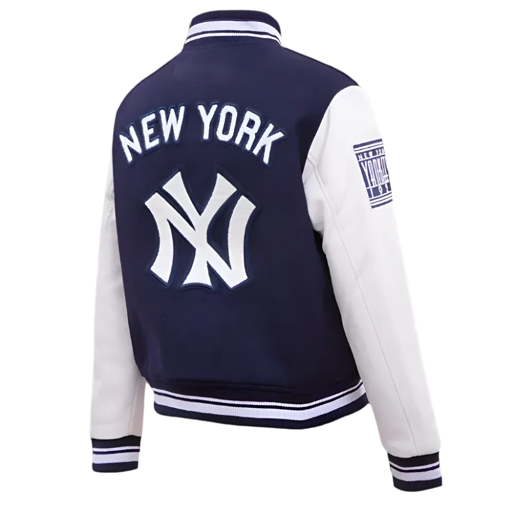 Retro Classic Rib New York Yankees Varsity Jacket