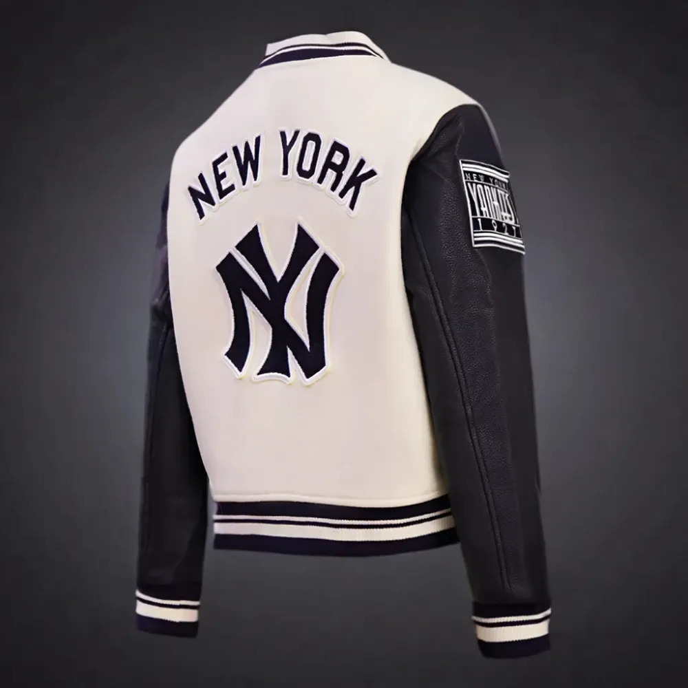 Retro Classic Rib New York Yankees Varsity Jacket