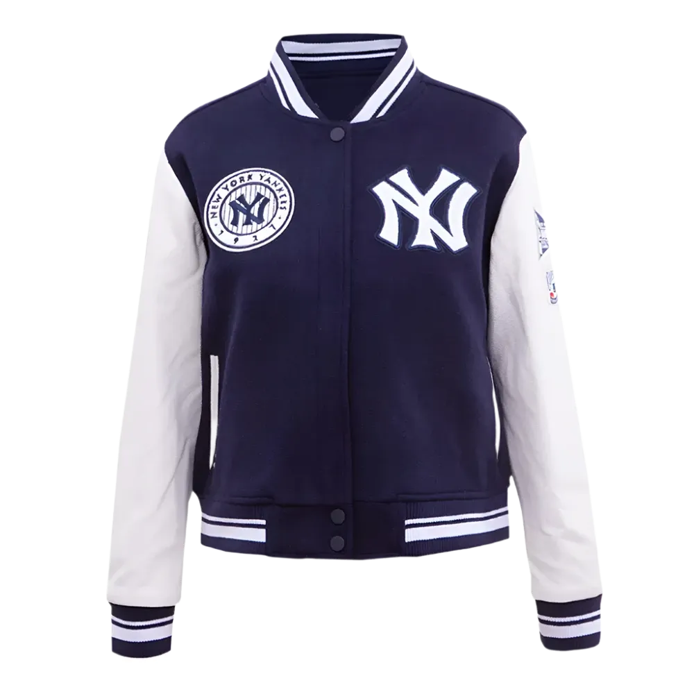 Retro Classic Rib New York Yankees Varsity Jacket