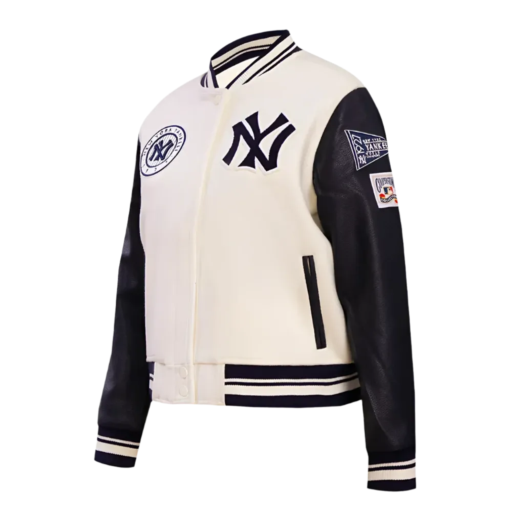Retro Classic Rib New York Yankees Varsity Jacket