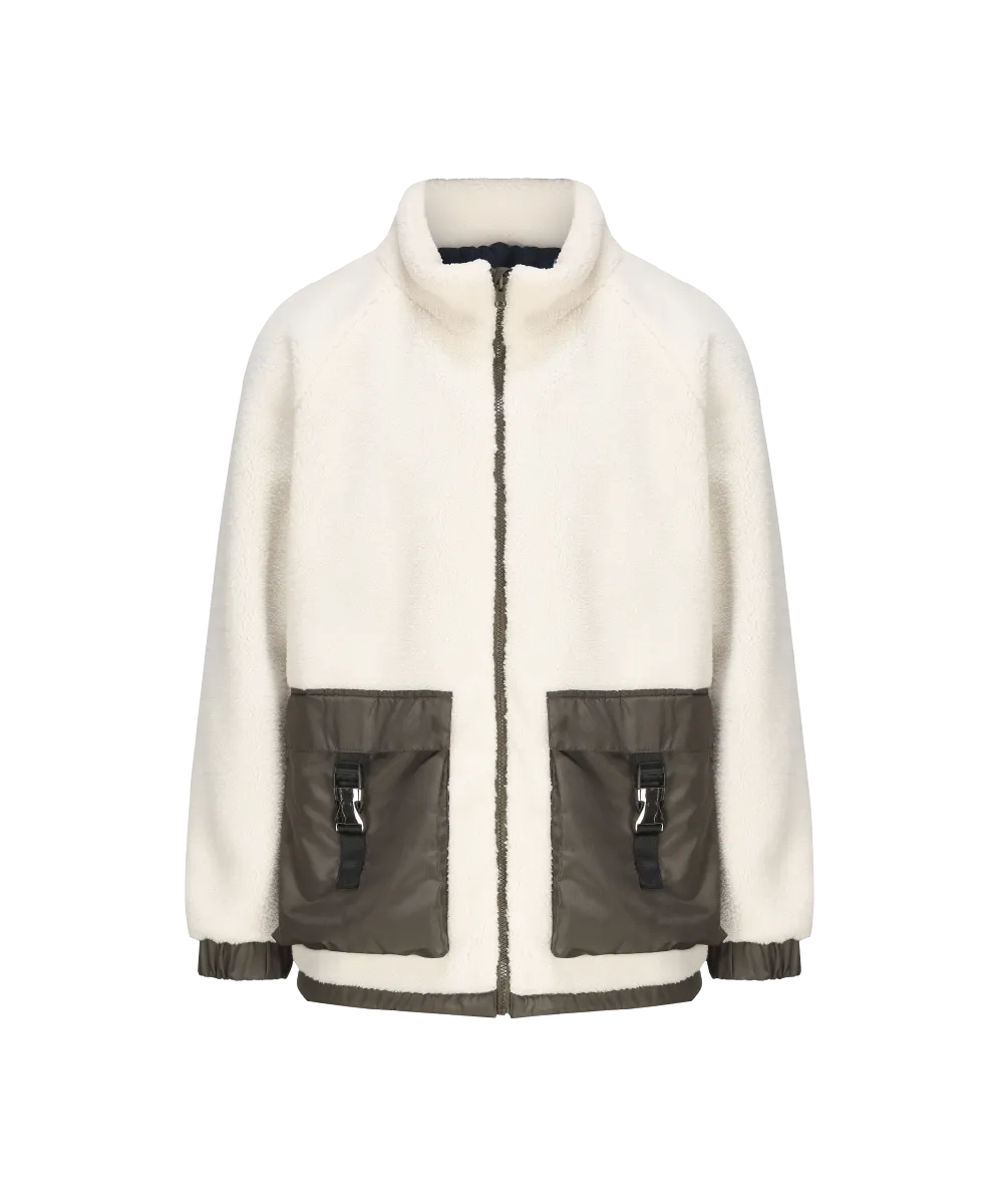 Reversible Mock Neck Fleece Jacket - FJ23249
