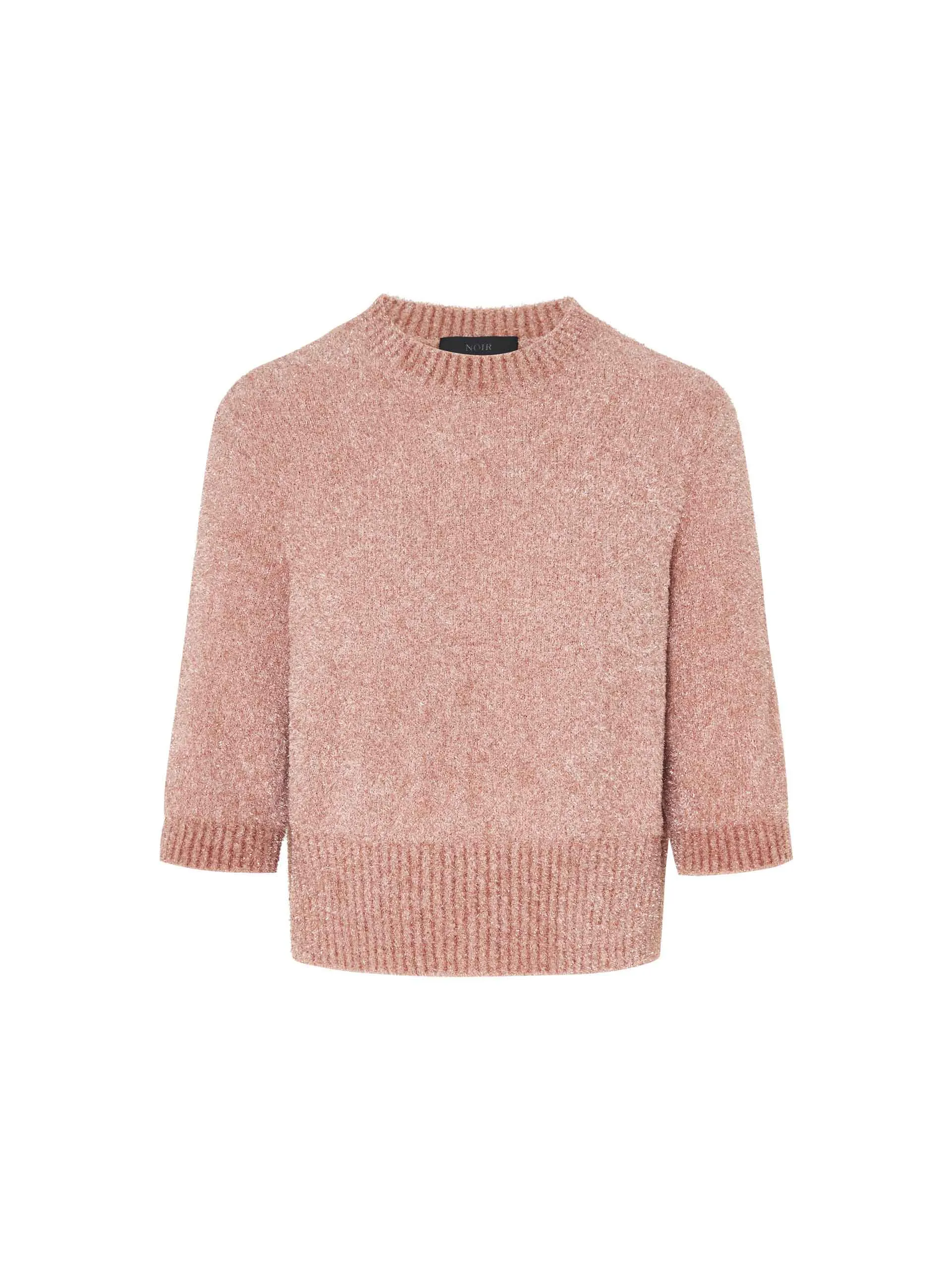 Ribbed Trim Knitted Top