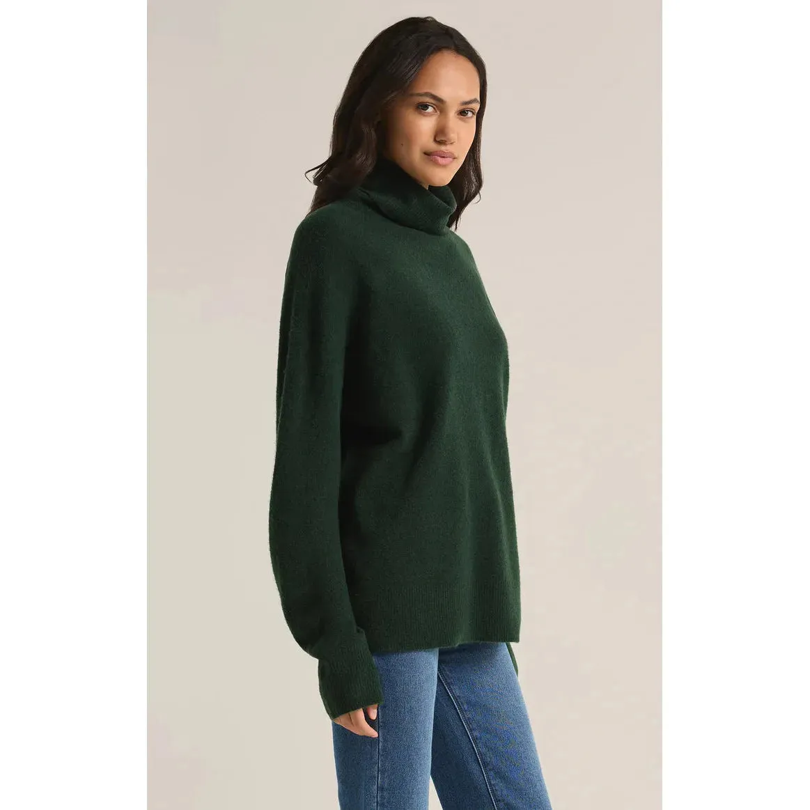 Richie Turtleneck Sweater | Cyprus Green