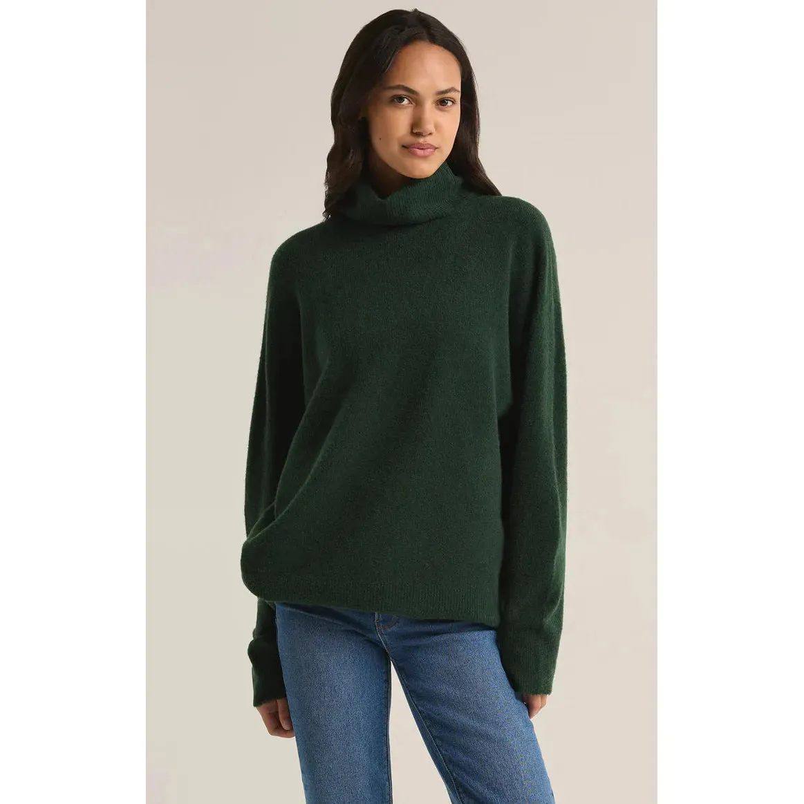 Richie Turtleneck Sweater | Cyprus Green