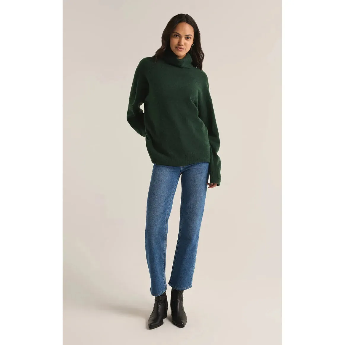Richie Turtleneck Sweater | Cyprus Green