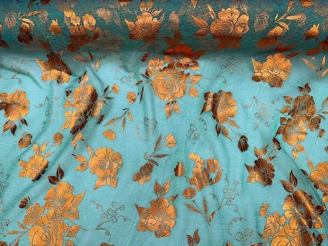 Rose - Foil Metal Chiffon