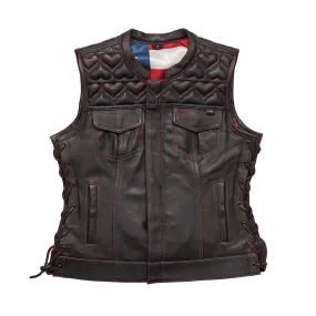 Rosie Women’s Motorcycle Leather Vest