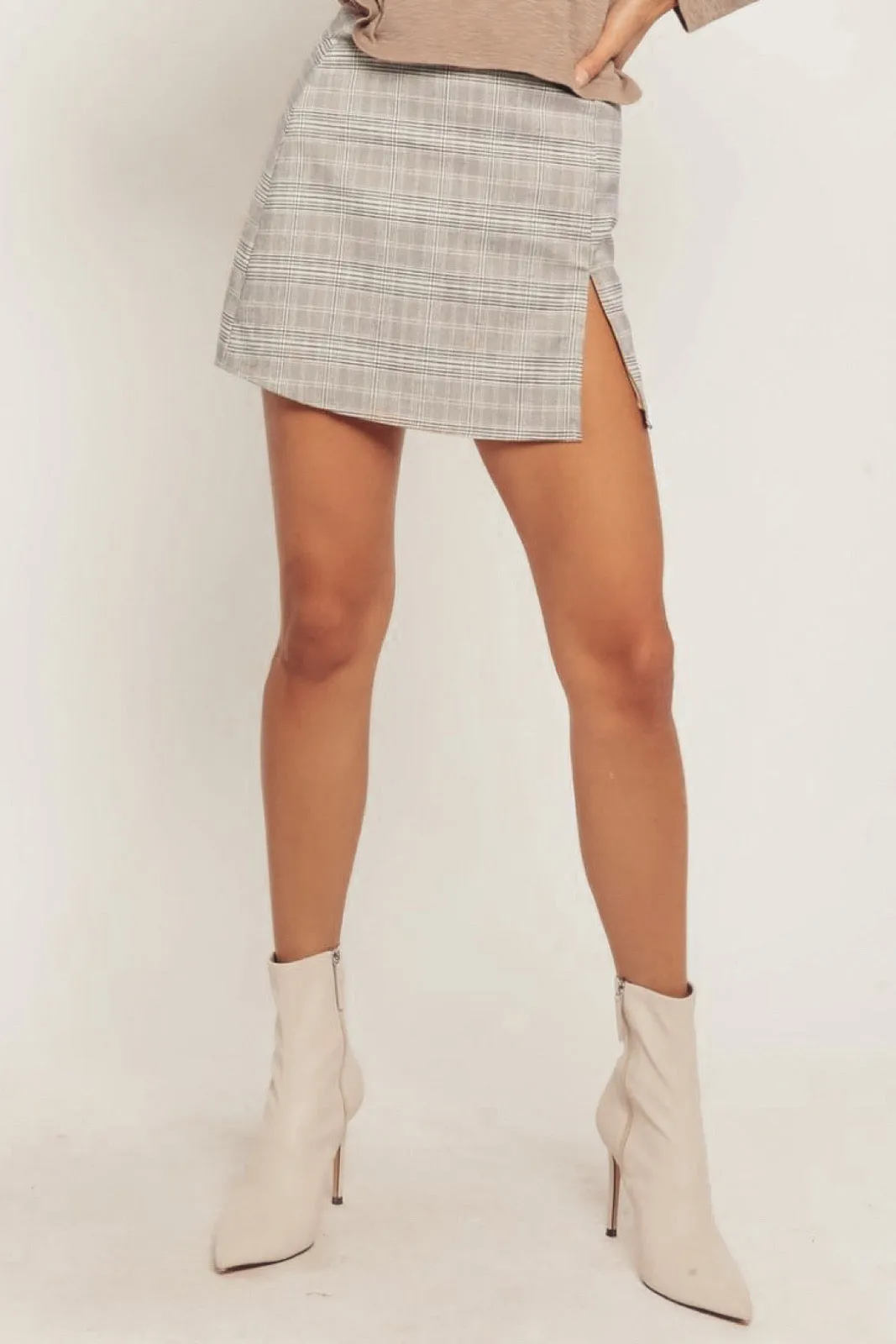 Rylee Plaid Mini Skirt