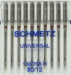 Schmetz Universal Machine Needle Size 12/80 - Package of 10