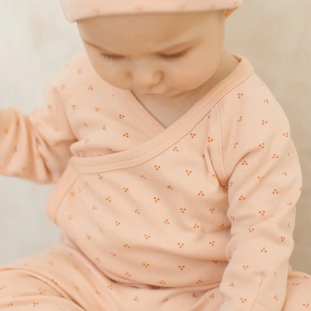 Side Snap Bodysuit in Dotty by Quincy Mae