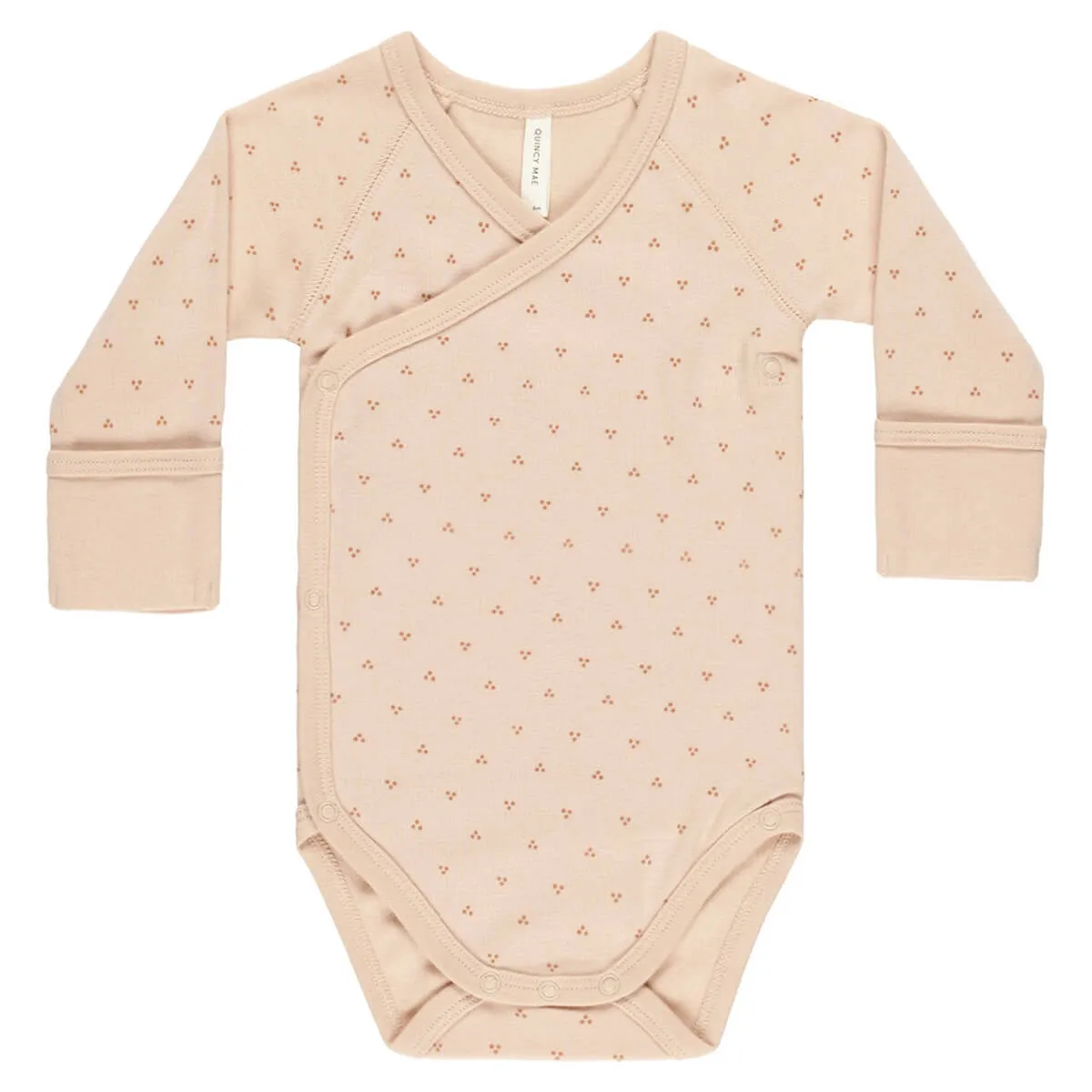 Side Snap Bodysuit in Dotty by Quincy Mae