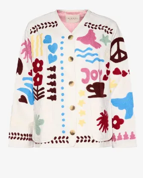 Sissel Edelbo White Embroidered Jacket