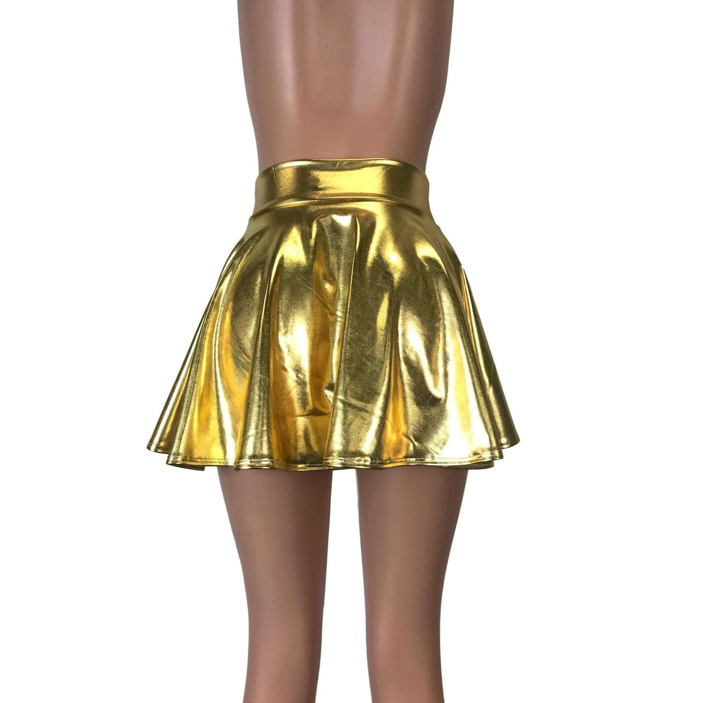 Skater Skirt - Gold Metallic