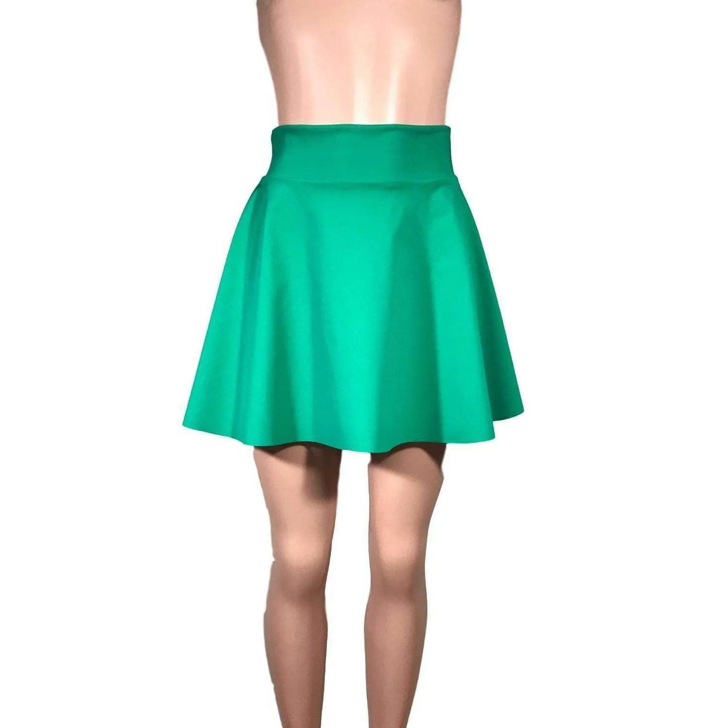 Skater Skirt - Kelly Green Spandex