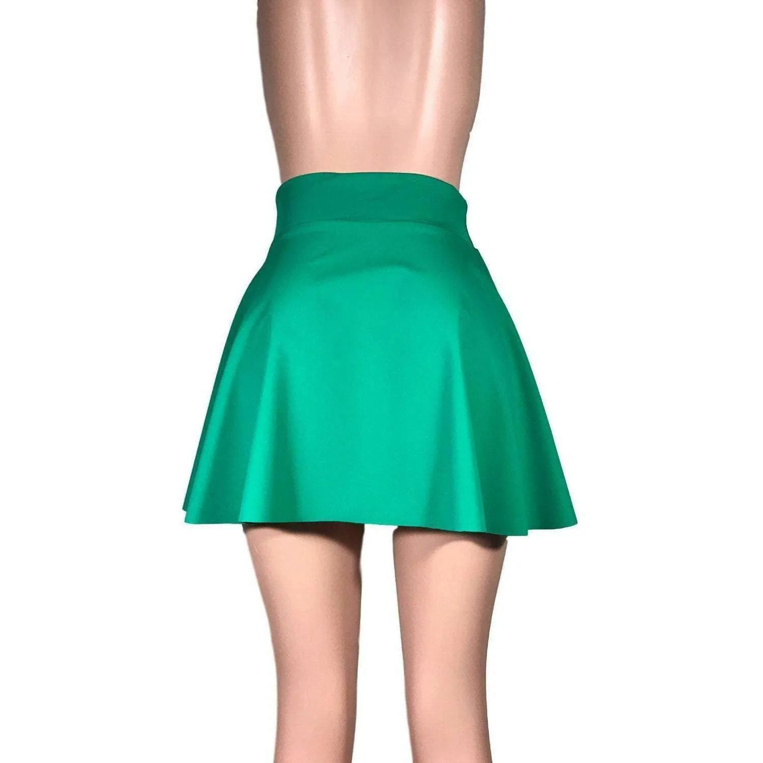 Skater Skirt - Kelly Green Spandex