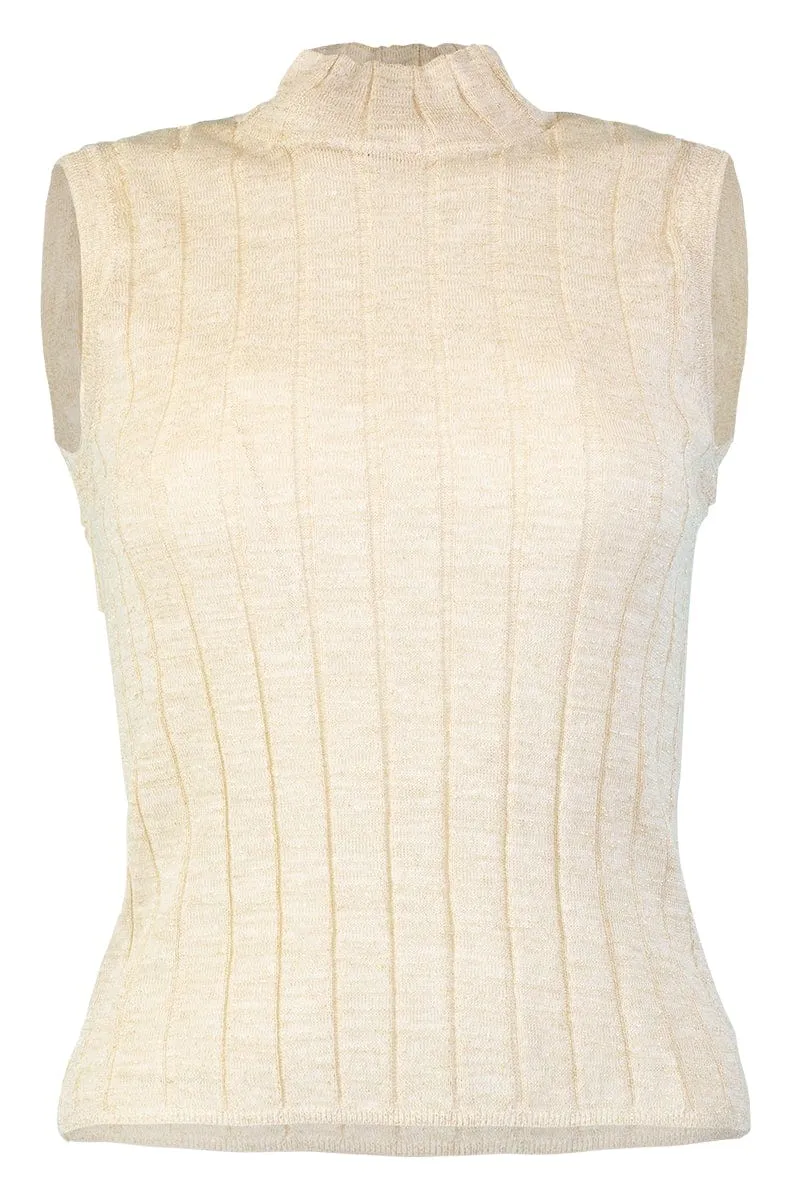 Sleeveless Turtleneck