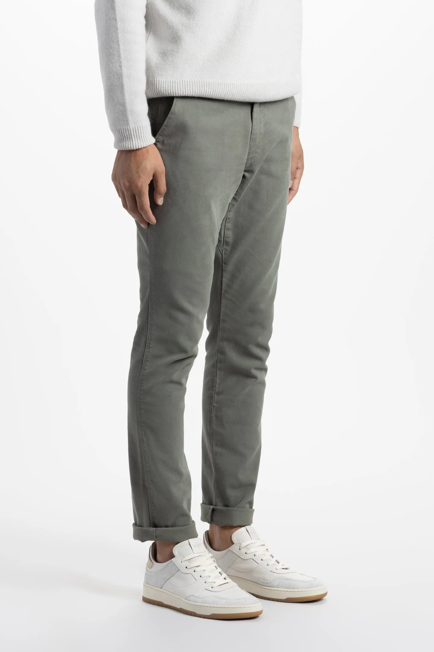 Soft Cloth Hybrid 5 Pocket Pant in Stretch Canvas - Agave