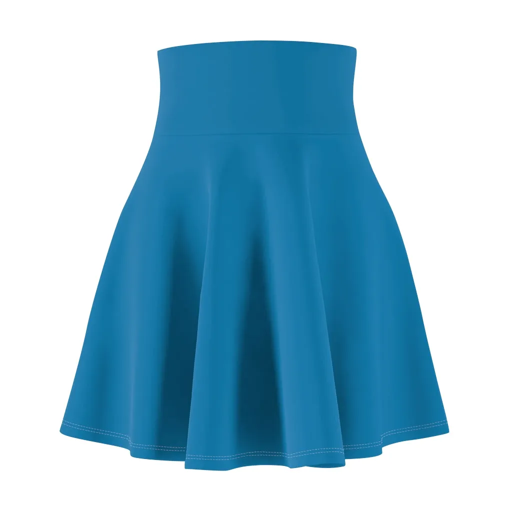 Solid Turquoise Skater Skirt