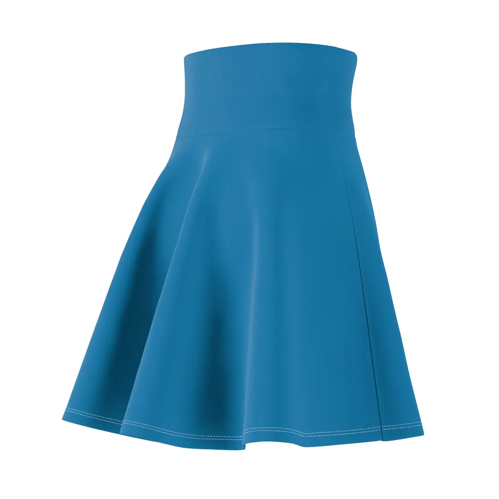 Solid Turquoise Skater Skirt