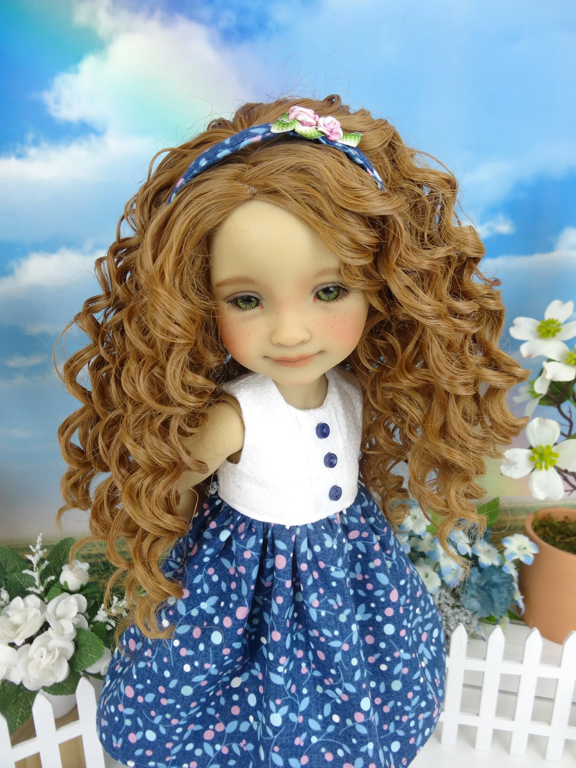 Spring Posies - dress and sweater with shoes for Ruby Red Fashion Friends doll