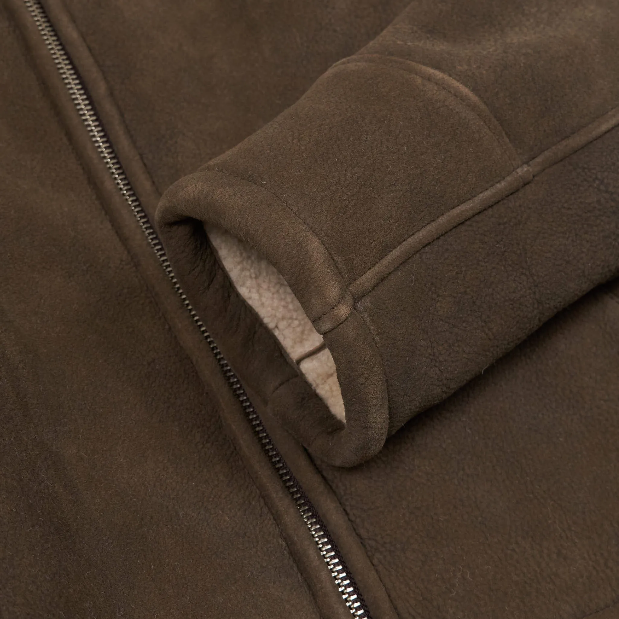 Stewart Half Belt Shearling Jacket