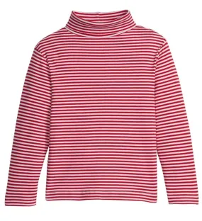 Striped Turtleneck -Red