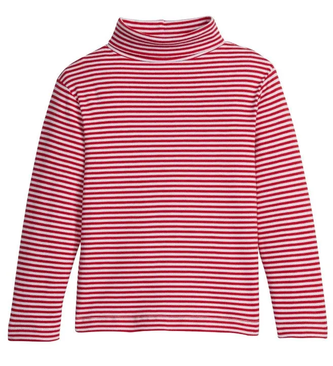 Striped Turtleneck -Red
