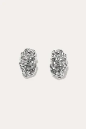 The Paths of Memory - Recycled Silver Earrings