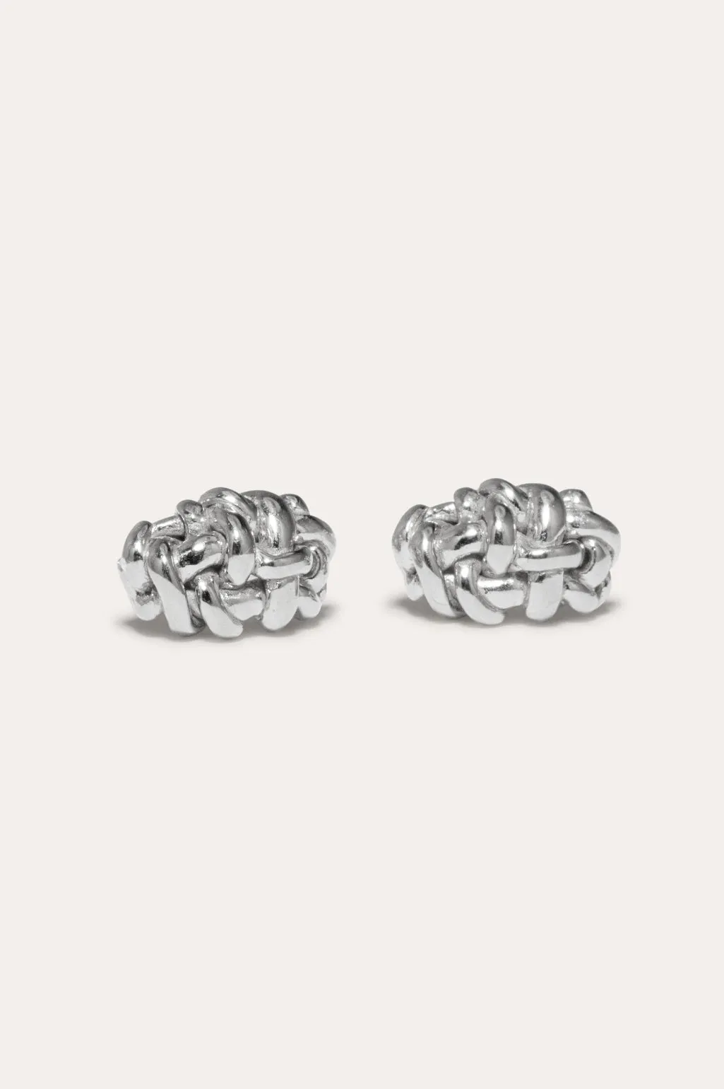 The Paths of Memory - Recycled Silver Earrings