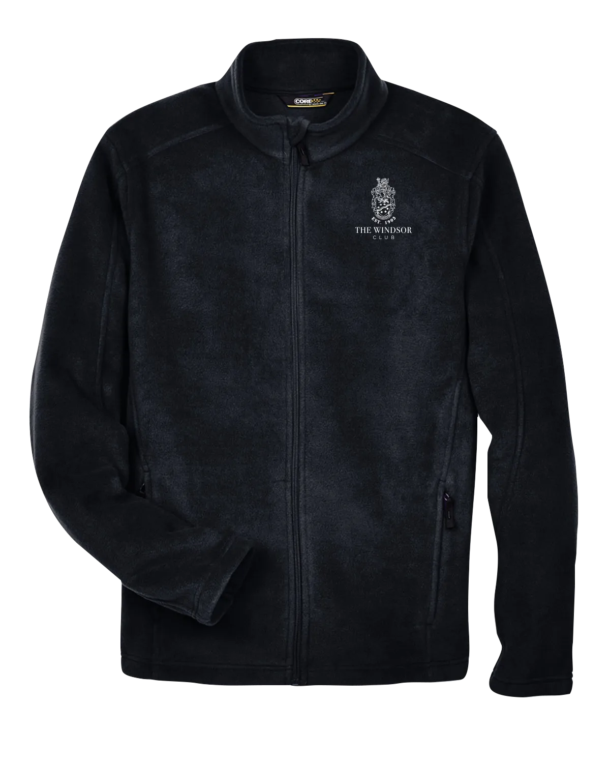 The Windsor Club Mens Journey Fleece Jacket with Embroidered Logo