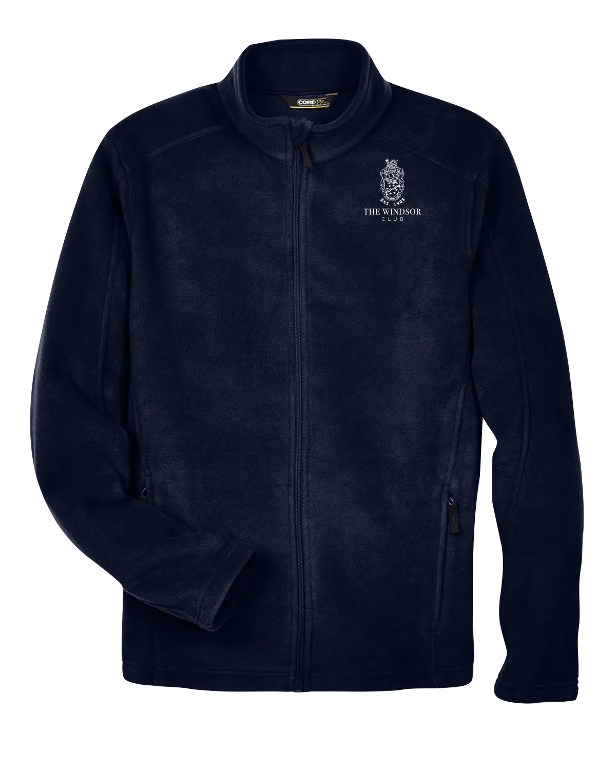 The Windsor Club Mens Journey Fleece Jacket with Embroidered Logo
