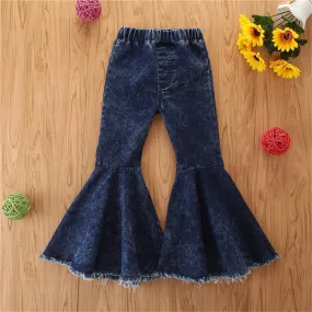 Toddler Girls Stylish Flared Jeans Girl Boutique Clothing Wholesale