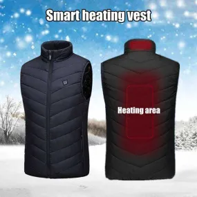 Upgraded Men Outdoor USB Infrared Heating Vest Jacket