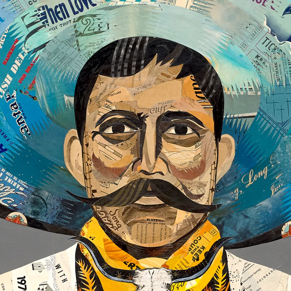 VAQUERO (TUMBLEWEED) original paper collage