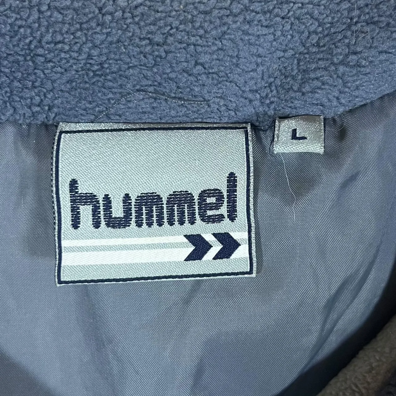 Vintage HUMMEL Classic Embroidered Mini Logo Zip Fleece Sweatshirt Jacket