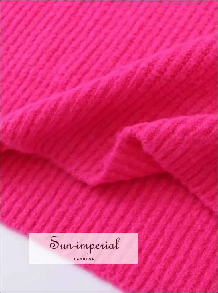 Women Dark Blue Oversized Turtleneck Loose Pullovers Jumper Soft Warm Sweater
