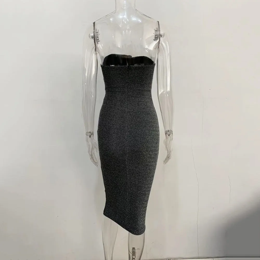 Women's Autumn Sheath Off-Shoulder Midi A-Line Dress