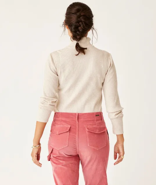 Women's Denise Turtleneck - Birch Heather