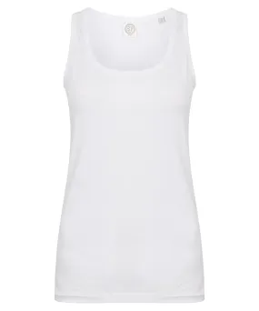 Womens feel good stretch vest | White
